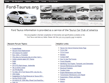 Tablet Screenshot of ford-taurus.org